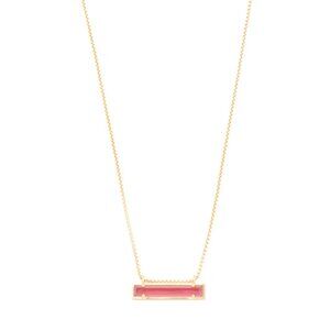 Kendra Scott Leanor Necklace in Gold and Berry Illusion